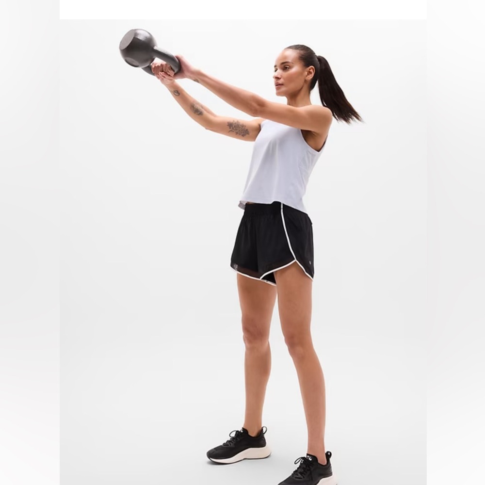 Athleta White Sleeveless Performance Ultimate Muscle Tank 3X Workout Fitness Top - Picture 2 of 9